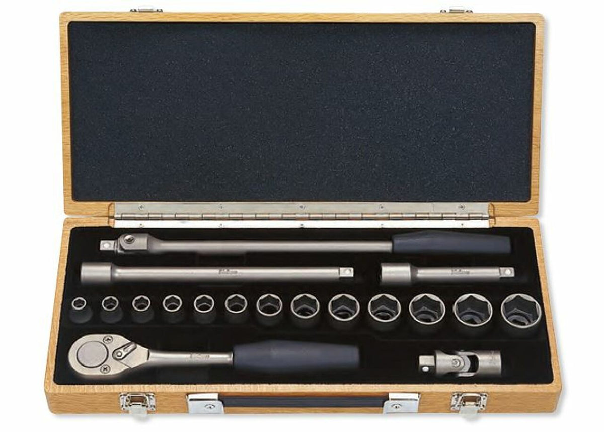 Titanium Penta-Drive 18 Piece 6-Point Metric Socket set 8-27mm — Ko-ken ...